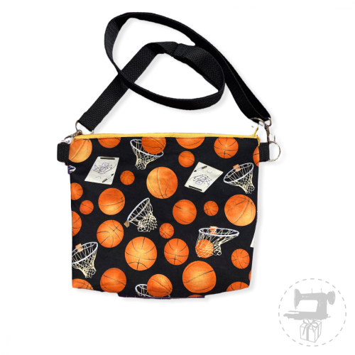 Crossbody malá motiv basketball, míč