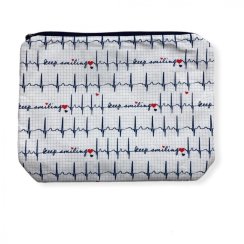 Kosmetická taštička EKG bílá