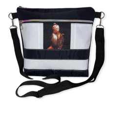Crossbody černobílá