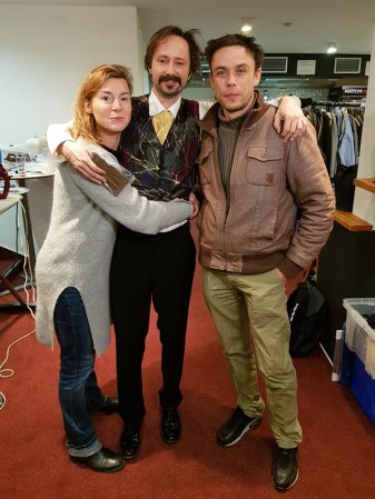 Lenka Krobotová, Jaroslav Plesl - herci, seriál Za oponou