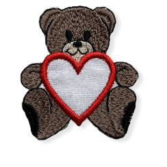 nažehlovačka medvídek srdce