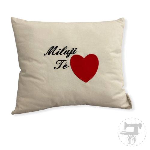Polštářek Miluji tě, srdce
