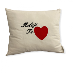 Polštářek Miluji tě, srdce