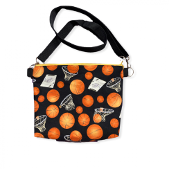 Crossbody malá motiv basketball, míč