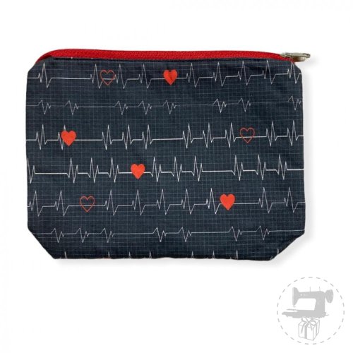 Kosmetická taštička EKG šedá