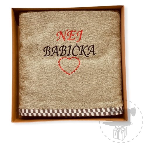 Osuška výšivka - Velikost: babička